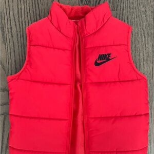 Red Nike Puffer Vest